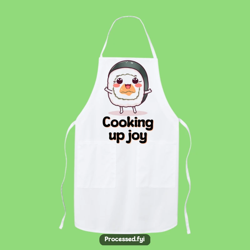 Funny Sushi Apron: Hilarious Kitchen Wear for Dancing Chefs