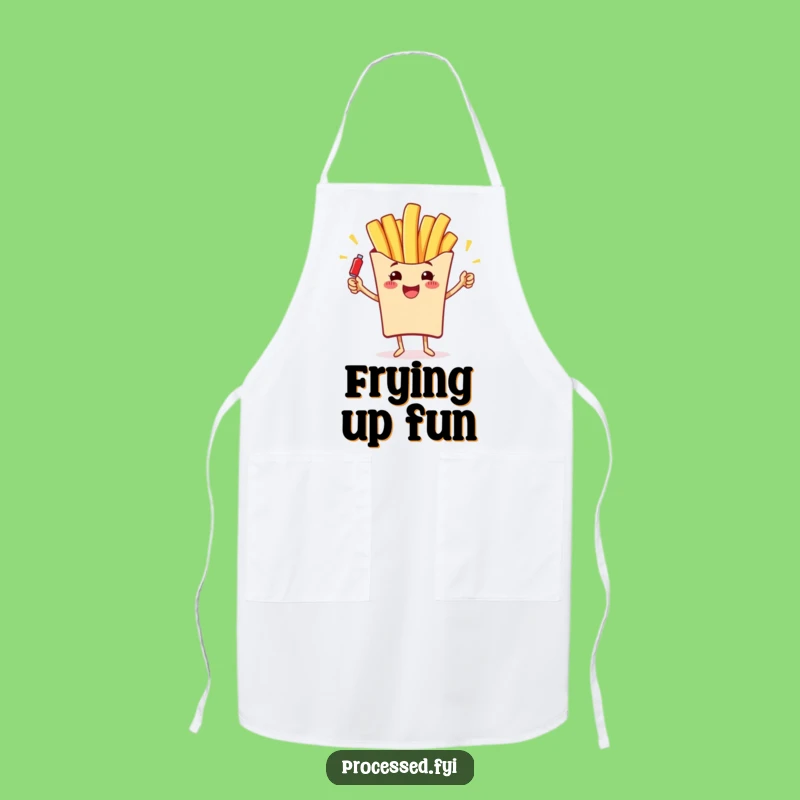 Funny French Fry Juggling Apron: Cook with Ketchup Comedy