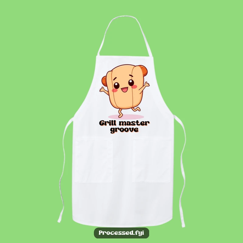Funny Dancing Hotdog Apron: Kitchen Grooves and Culinary Fun