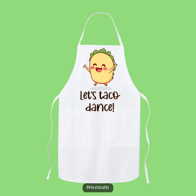Funny Taco Dancing Apron - Kitchen Fiesta Fun