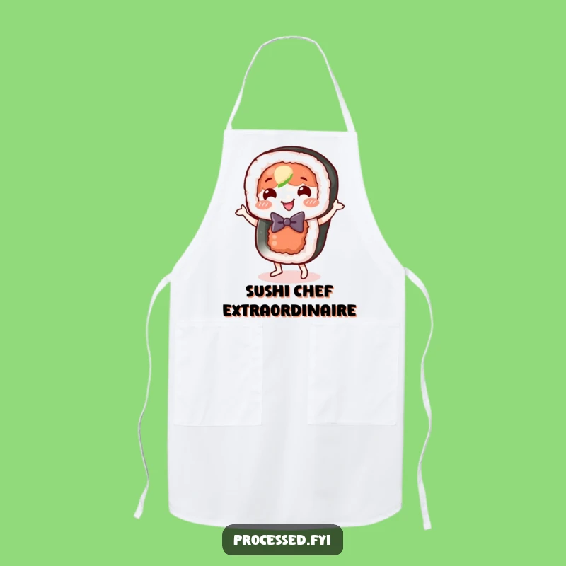 Funny Sushi Roll Dance Apron: Stylish Kitchen Gear for Foodie Cooks