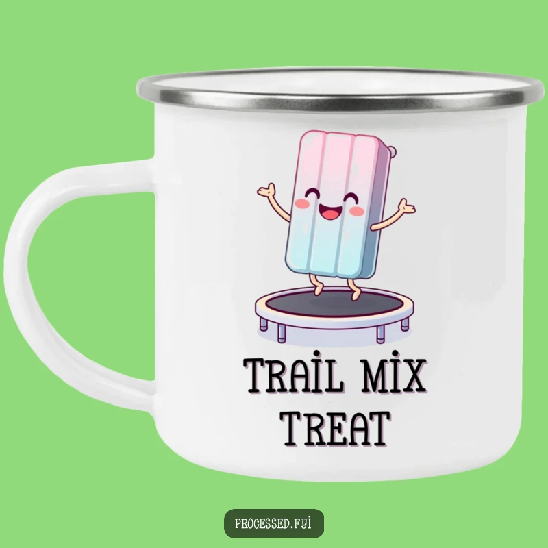 Funny Candy Bar Trampoline Camping Mug - Durable Bouncer Cup for Sweet Adventures