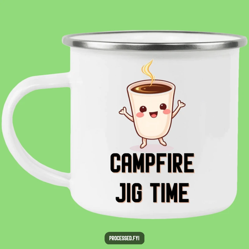Funny Coffee Jig Camping Mug: Your Trail Mix Needs This Brew!