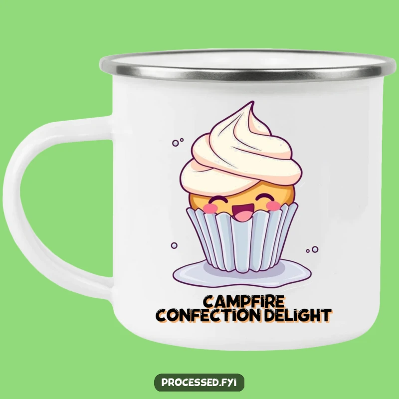 Funny Giggle Cupcake Camping Mug: Sweet Trail Treat - An Adventurous Funny Gift!
