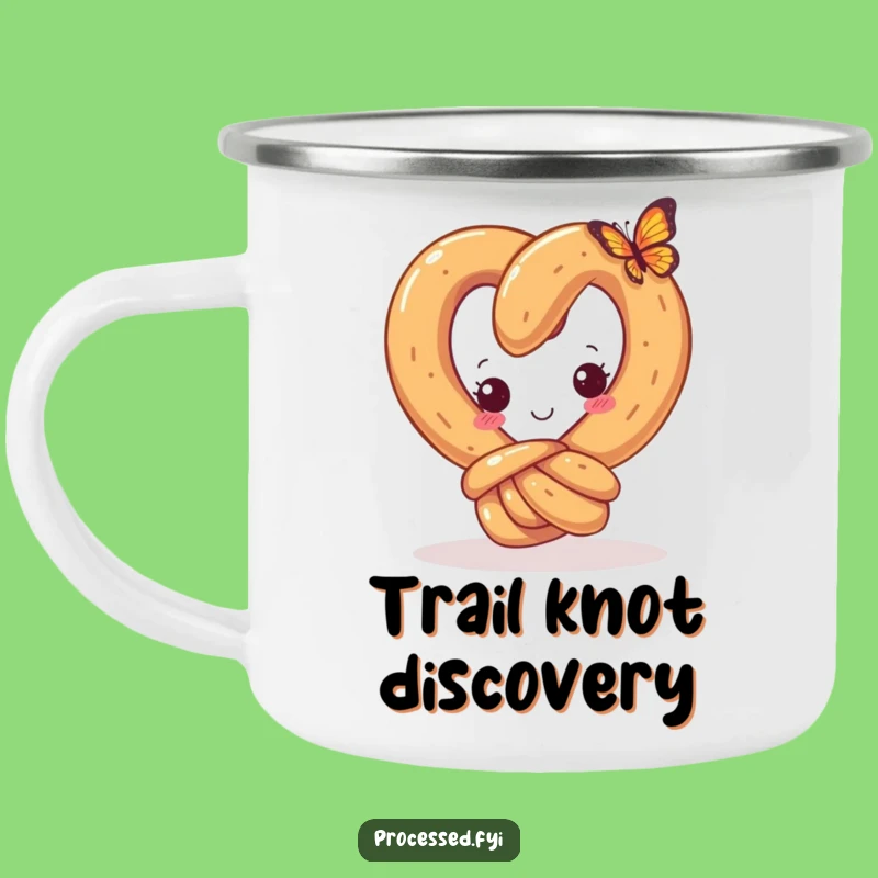 Funny Pretzel Camping Mug: Whimsical Sips for Curious Adventures