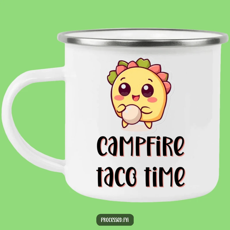 Funny Taco Ball Camping Mug: Hilarious Outdoor Fun Gift