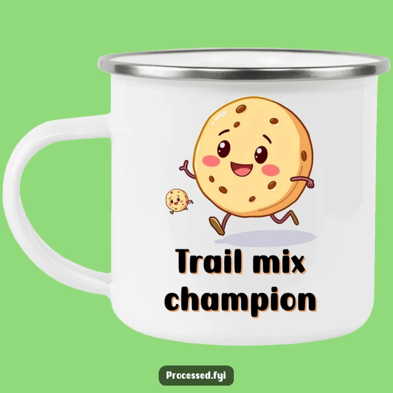 Funny Trail Mix Cookie Race Mug: Fuel Your Adventures