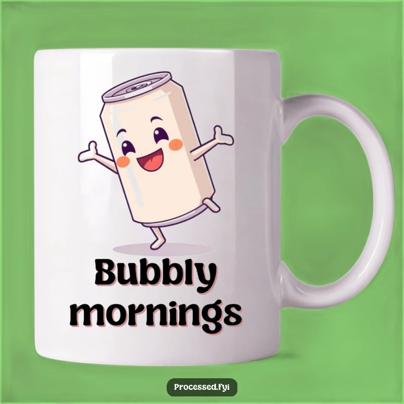 Funny Cartwheeling Soda Can Mug - Hilarious Energetic Gift for Movers