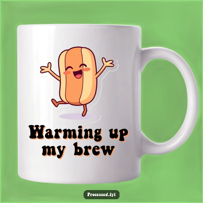 Funny Dancing Hot Dog Mug - Wacky Wiener Character for a Hilarious Gift