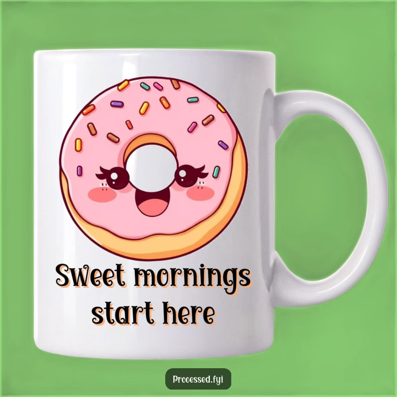 Funny Donut Wink Mug: Delightful Treat Lover Gift for Humor