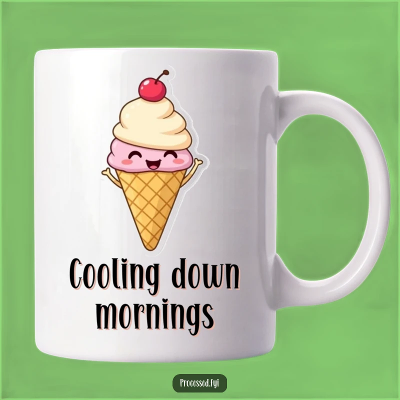 Funny Ice Cream Cone Mug: Happy Shimmies Make a Hilarious Gift!