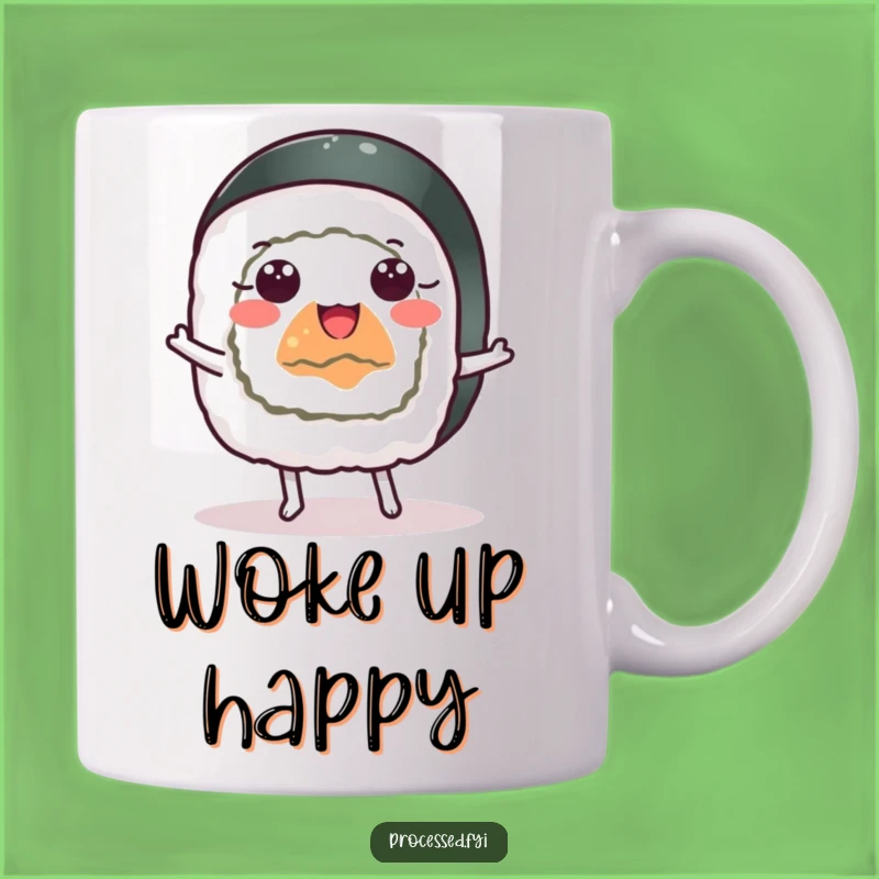 Funny Sushi Dance Mug: Hilarious Gift for Sushi Lovers & Happy Dancers