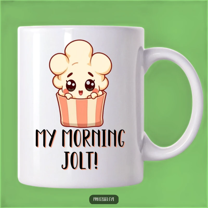 Funny Surprised Popcorn Kernel Mug - Hilarious Movie Night Gift Idea