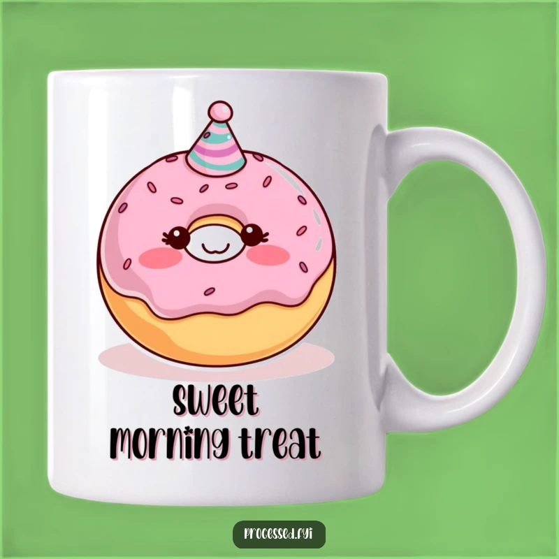 Funny Donut Mug: Blushing Character, Perfect Sweet & Funny Gift!