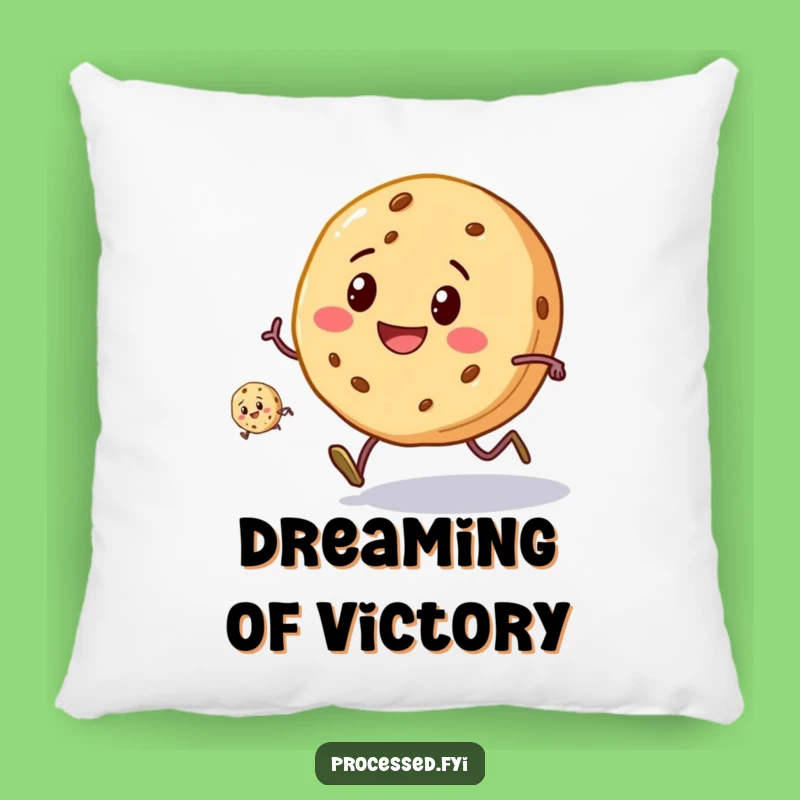 Funny Cookie Race Pillow: Cuddle Up with Your Champion