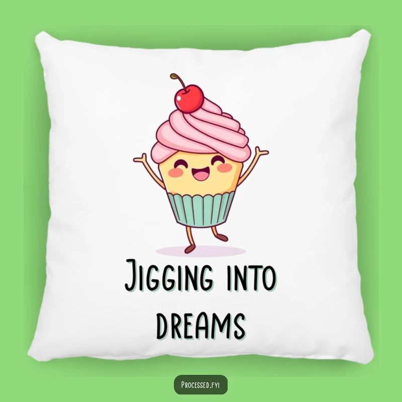 Funny Cupcake Jig Pillow: Snuggle with Sweet Celebration