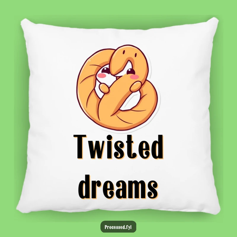 Funny Pretzel Twist Pillow: Playful Decor for Cozy Moments