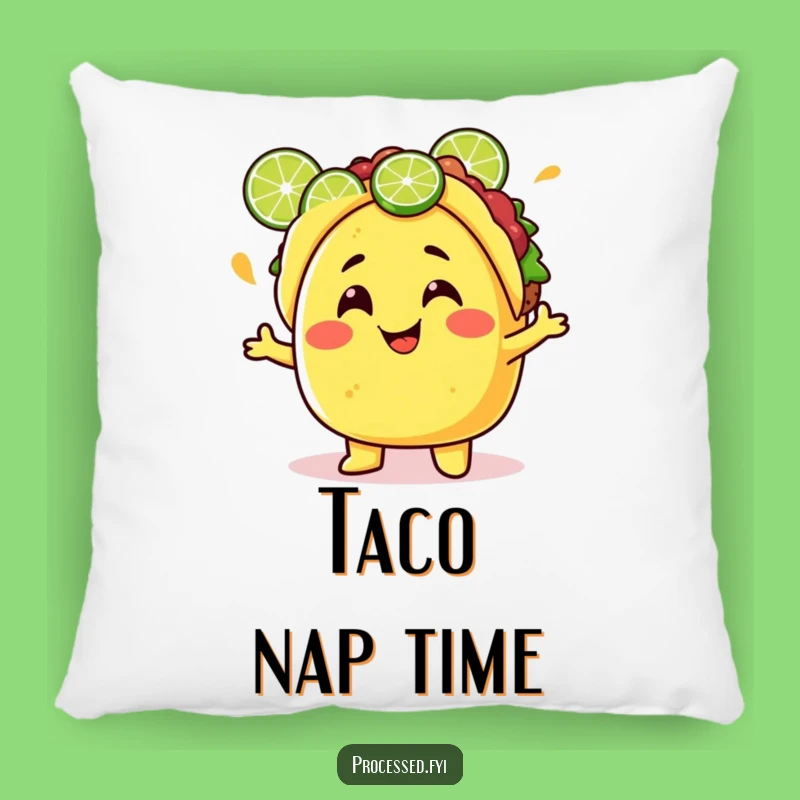 Funny Taco Pillow: Comfy Juggling Character Cushion, Adorable Funny Gift!