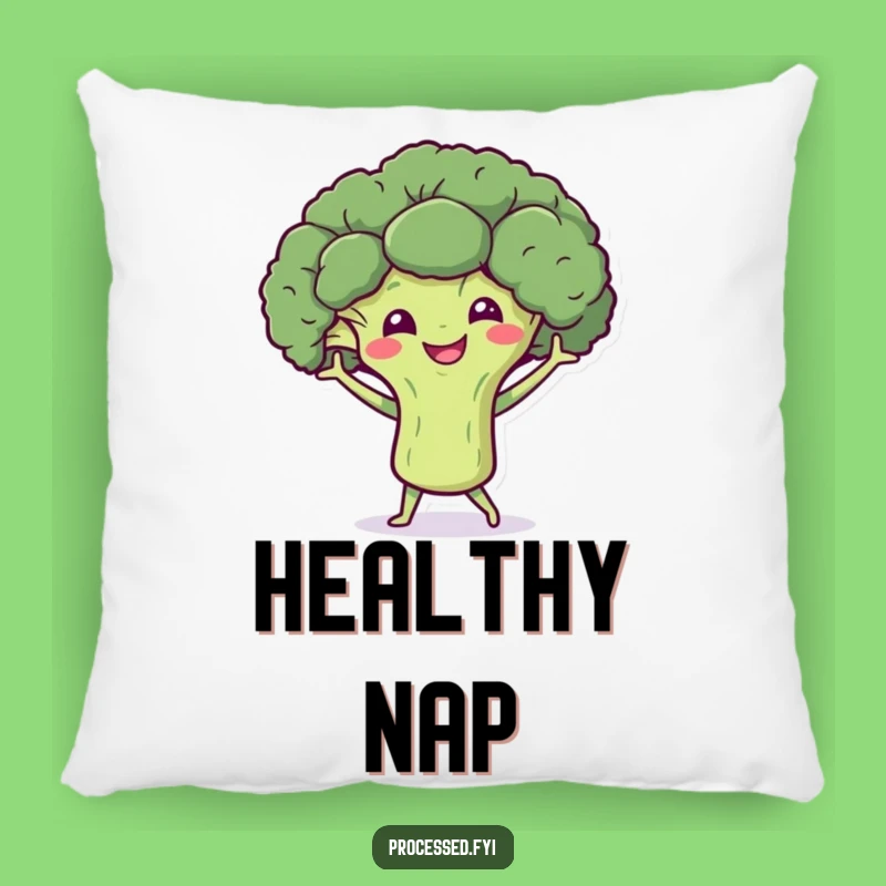 Funny Broccoli Dance Pillow: Smiling Comfort Accessory Gift