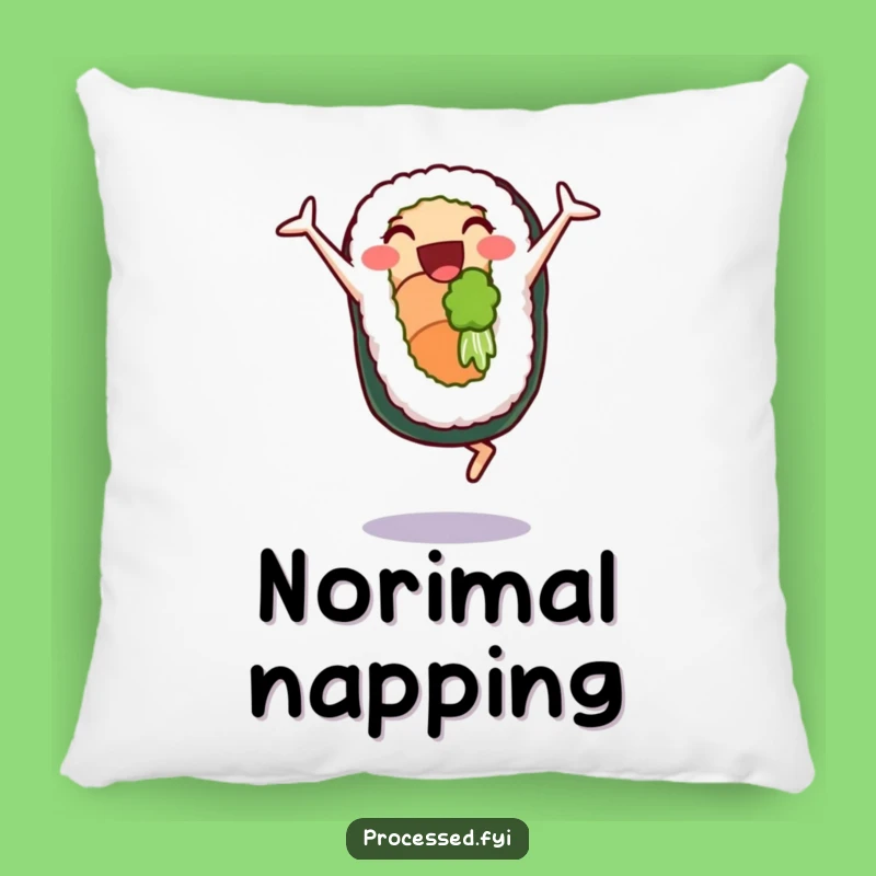 Funny Sushi Cartwheel Pillow: Comfy & Hilarious Decor Gift