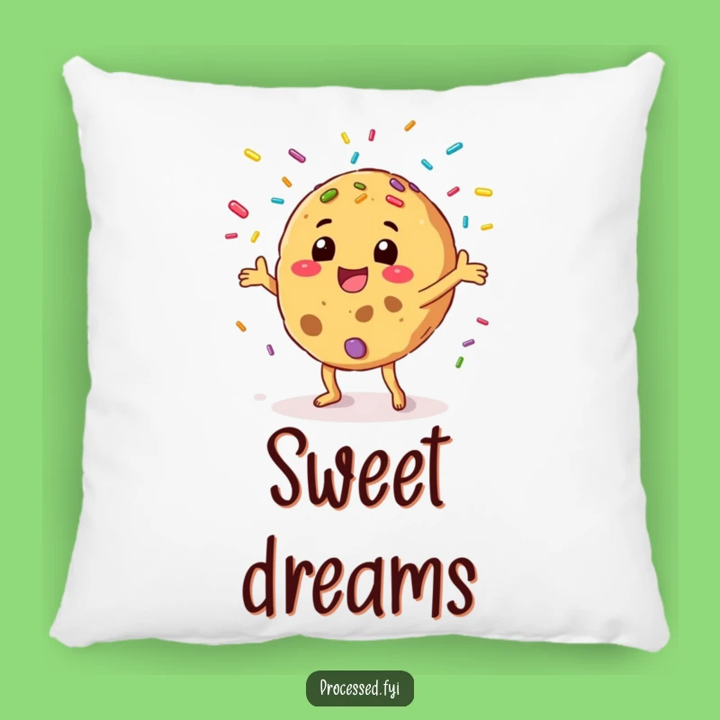 Funny Cookie Juggling Pillow - Soft Sprinkles Cushion for Sweet Comfort