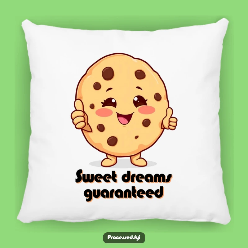 Funny Cookie Character Pillow: Soft & Cheerful Throw Pillow, Ideal Gift