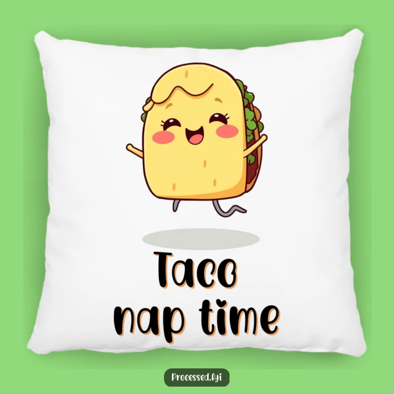 Funny Dancing Taco Pillow - Cozy Smiling Legs Joyful Food Decor Gift