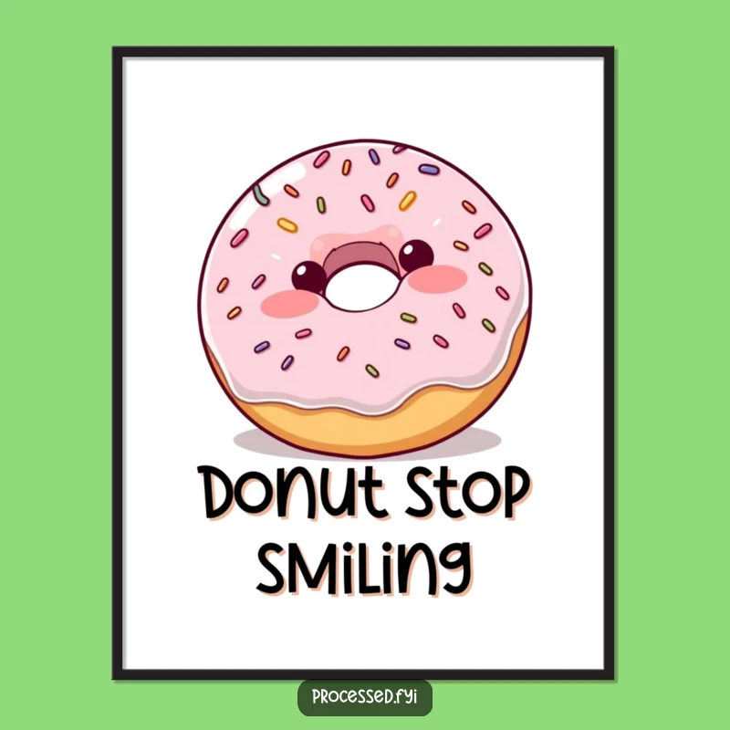 Funny Donut Digital Art: Hilarious Bouncing Decor for Instant Sweetness