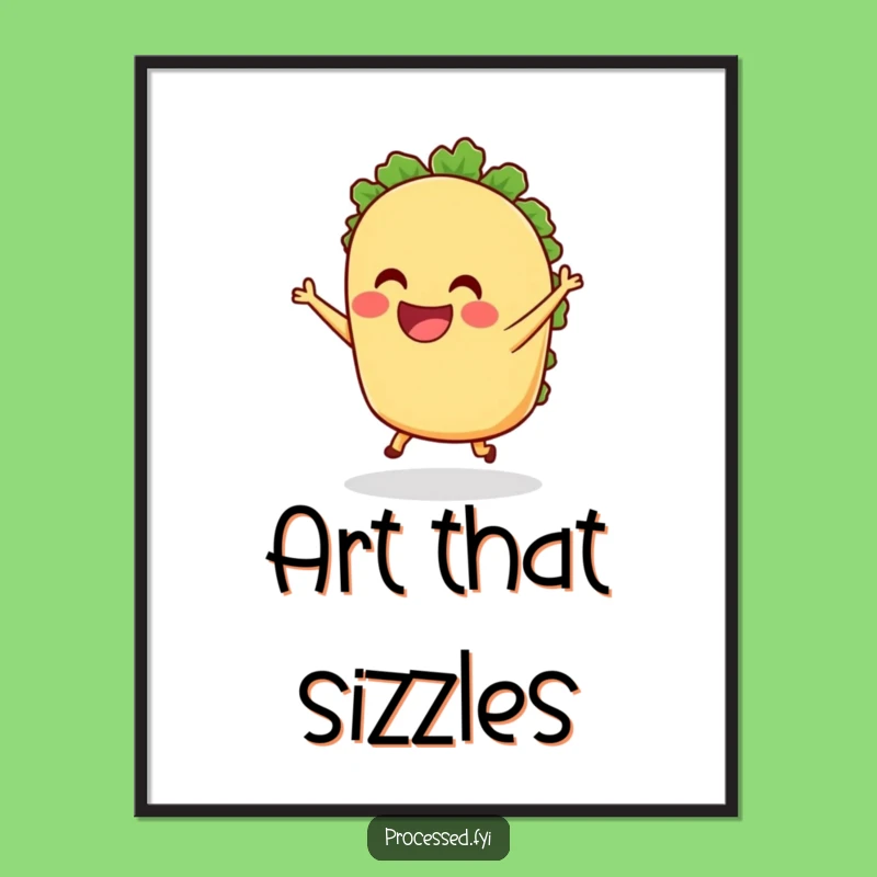 Funny Taco Dancing Digital Art - Instant Fiesta Joy