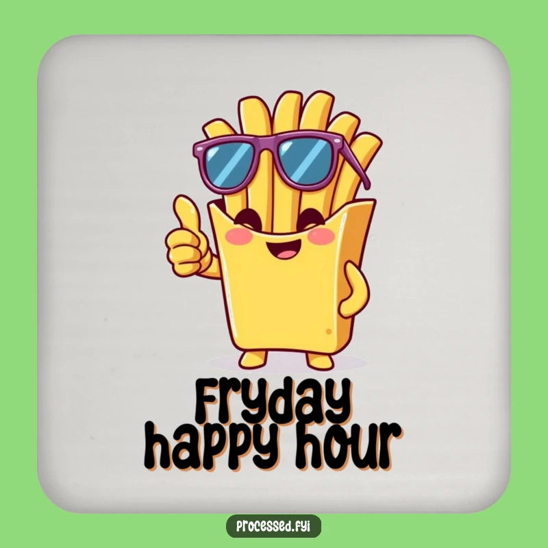 Funny French Fry Coaster Set: Protect Surfaces with Cool Style
