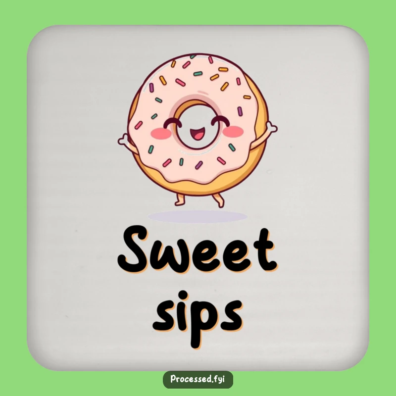 Funny Donut Dance Coaster: Hilarious Protection for Your Surfaces