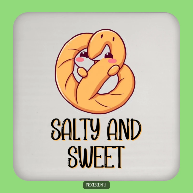 Funny Pretzel Twist Coaster: Playful Surface Protection