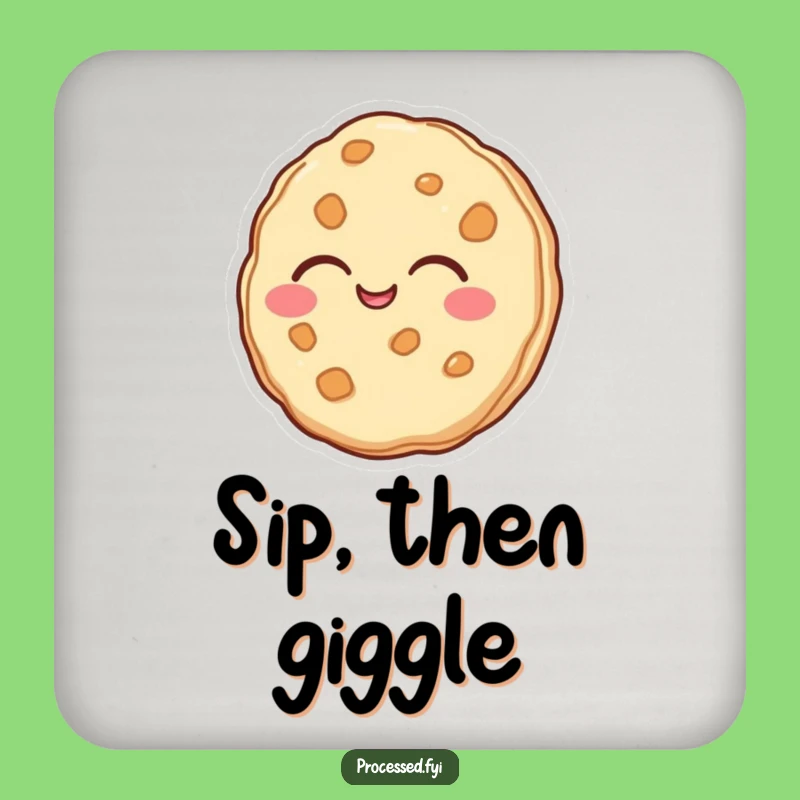 Protect Surfaces with a Funny Laughing Cookie Coaster