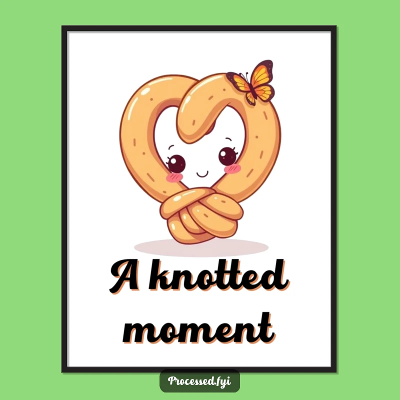 Funny Pretzel Poster: Adorn Your Walls with Whimsical Wonder