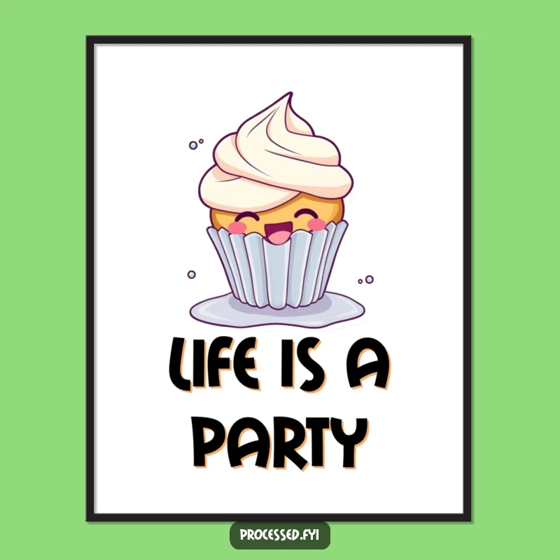 Funny Giggle Cupcake Poster: Sweet Spin Art - A Deliciously Funny Gift for Walls!