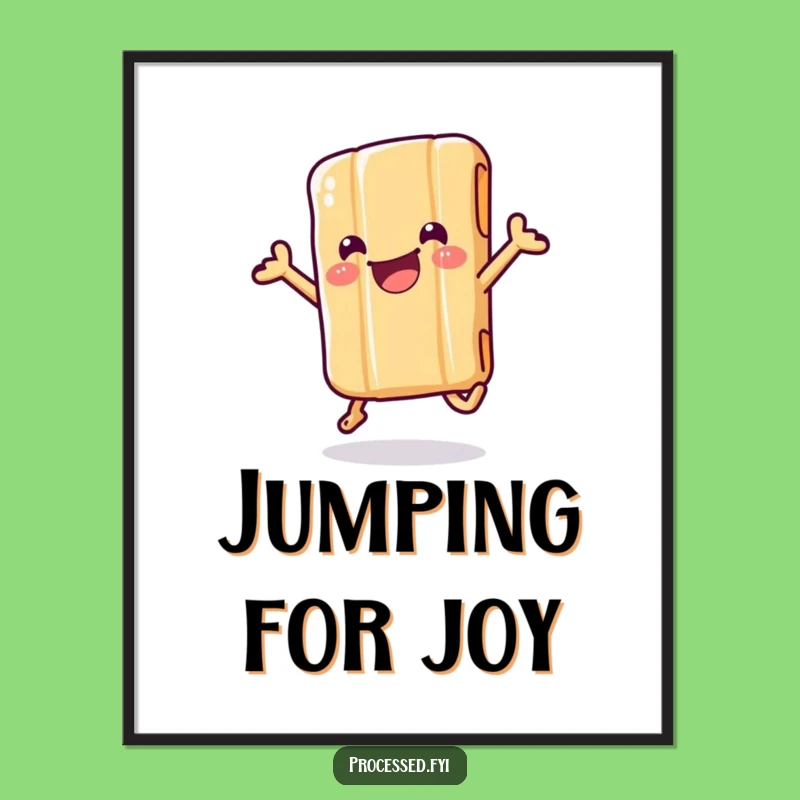 Funny Candy Bar Poster: Delightful Jumps to Brighten Your Walls!