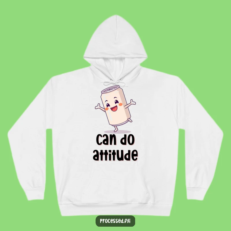 Funny Cartwheeling Soda Can Hoodie - Cozy & Hilarious Energetic Gift