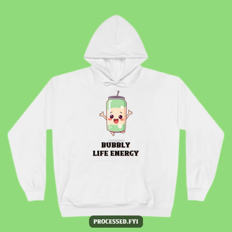 Cozy Funny Bubbly Soda Can Leap Hoodie: Stay Warm and Energetic!