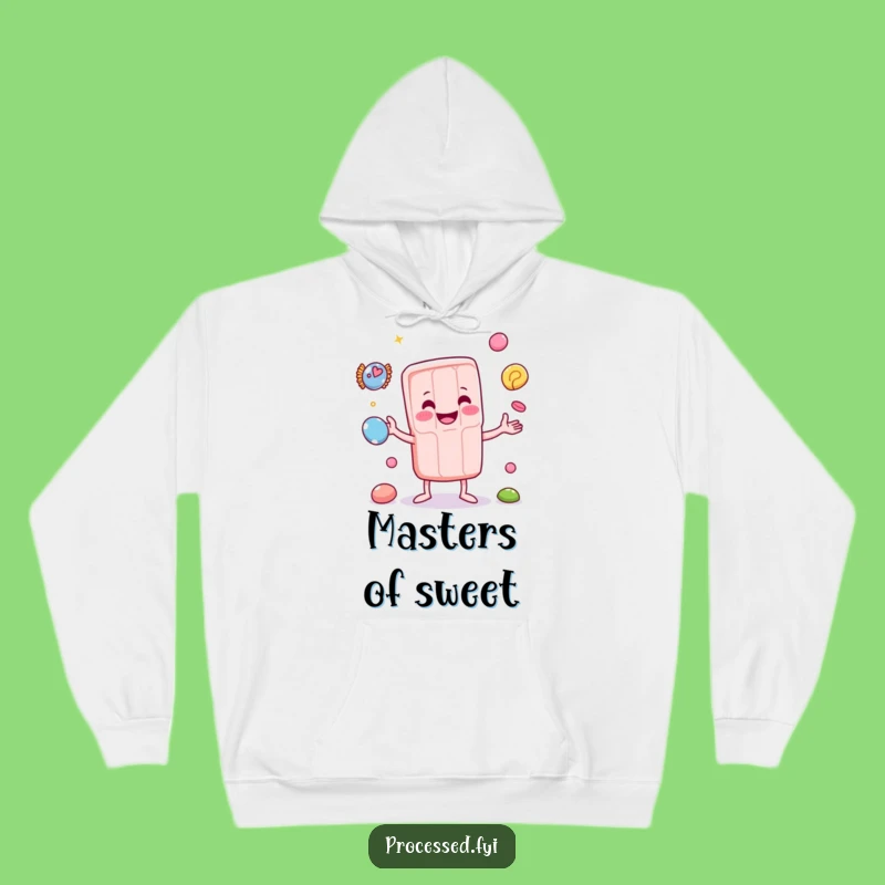 Cozy Funny Juggling Candy Bar Hoodie for Sweet Comfort