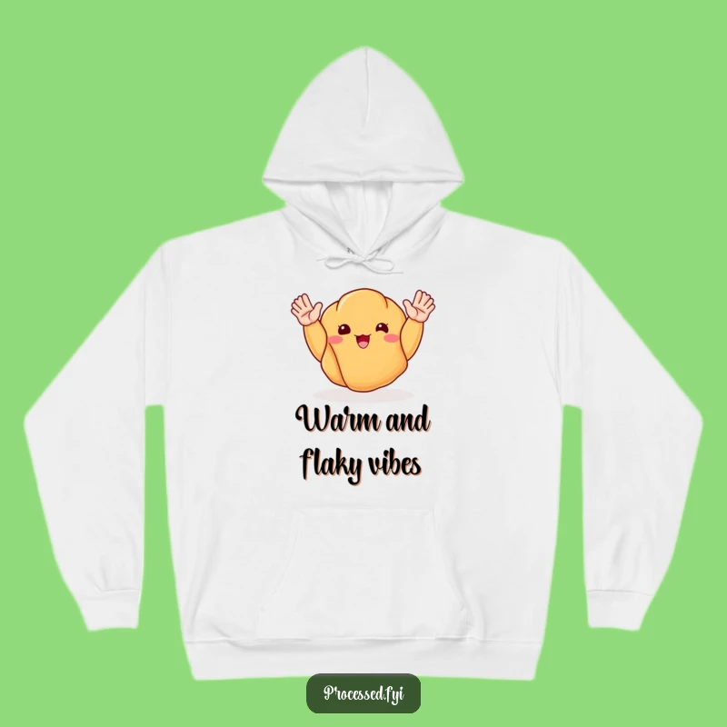 Funny Happy Croissant Hoodie: Cozy Comfort with a Deliciously Funny Twist