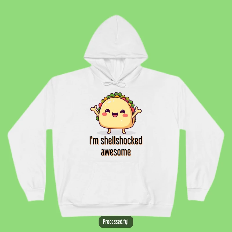 Funny Taco Hoodie: Cozy Waving Food Character, Perfect Warm and Hilarious Gift