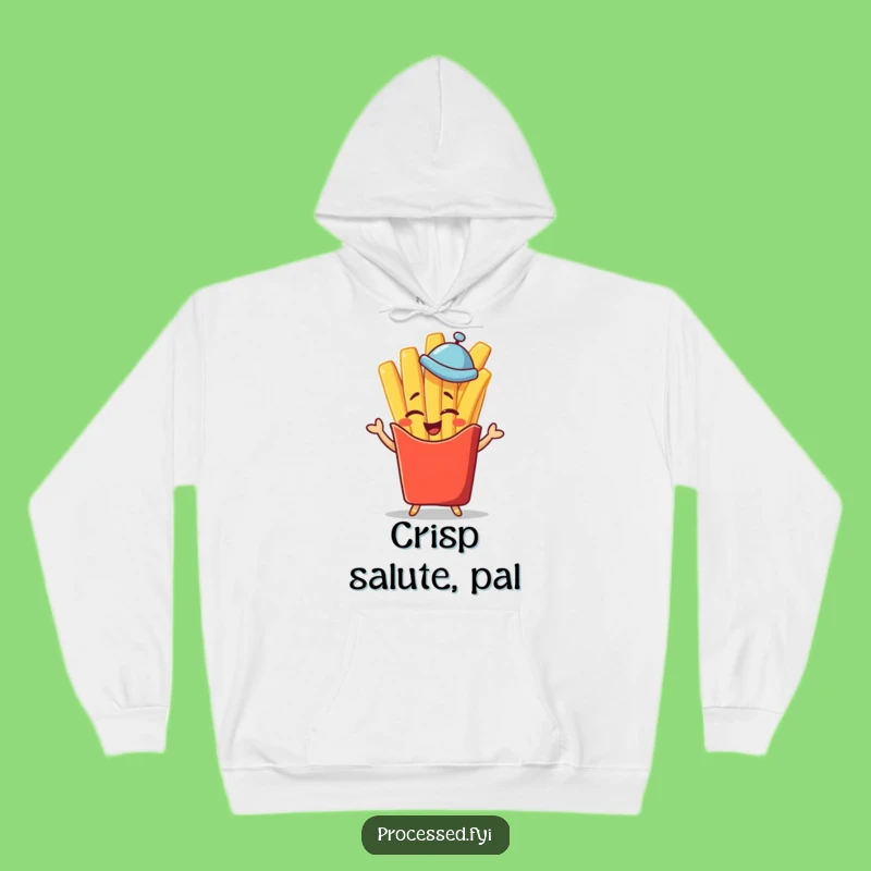 Funny Winking French Fry Hoodie - Cozy & Jaunty Gift Idea