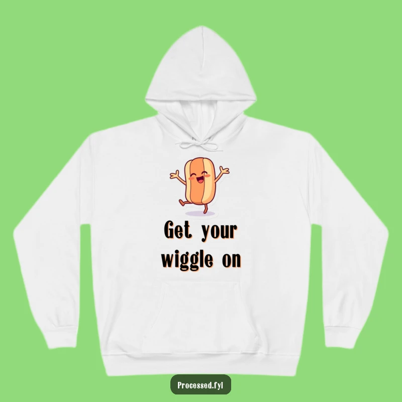 Cozy Funny Dancing Hot Dog Hoodie - Warm Apparel with a Wacky Wiener