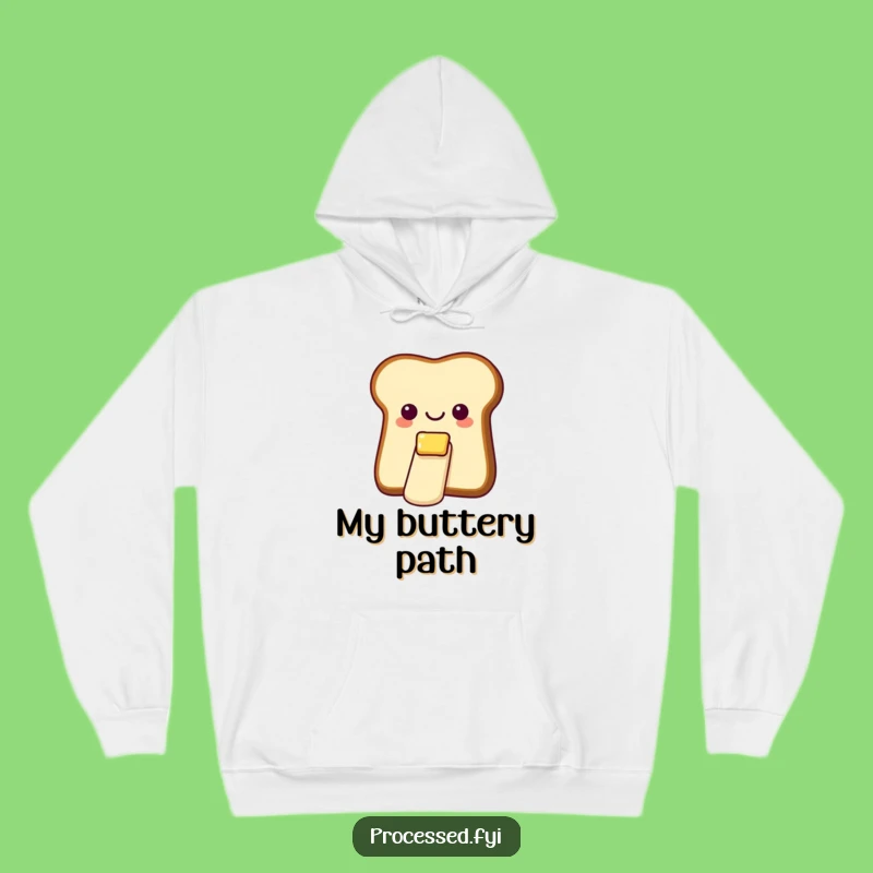 Funny Bread Butter Slide Hoodie: Cozy Gliding for Hilarious Comfort!