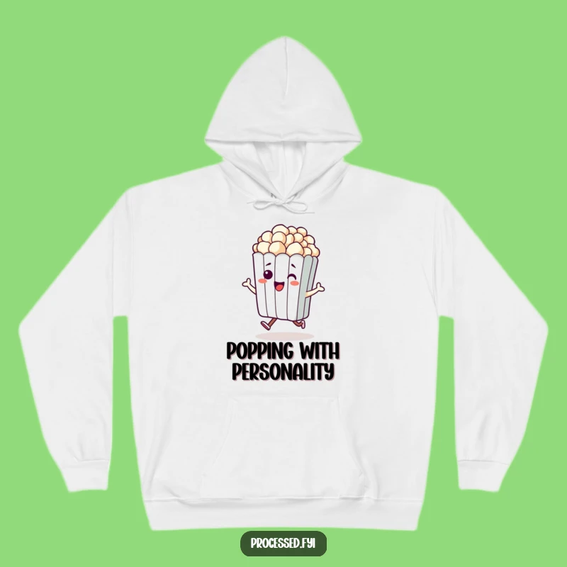 Cozy Funny Hopping Popcorn Hoodie for Warm Snuggles