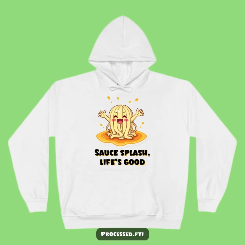 Funny Noodle Splash Hoodie: Cozy, Hilarious Apparel for Ultimate Comfort and Laughter