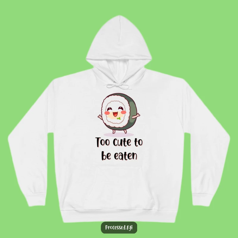 Funny Sushi Roll Bounce Hoodie: Cozy Comfort & Cheerful Foodie Gift