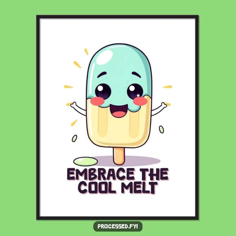 Funny Free Printable Popsicle Wall Art: Sunny Chill Downloadable Decor Gift