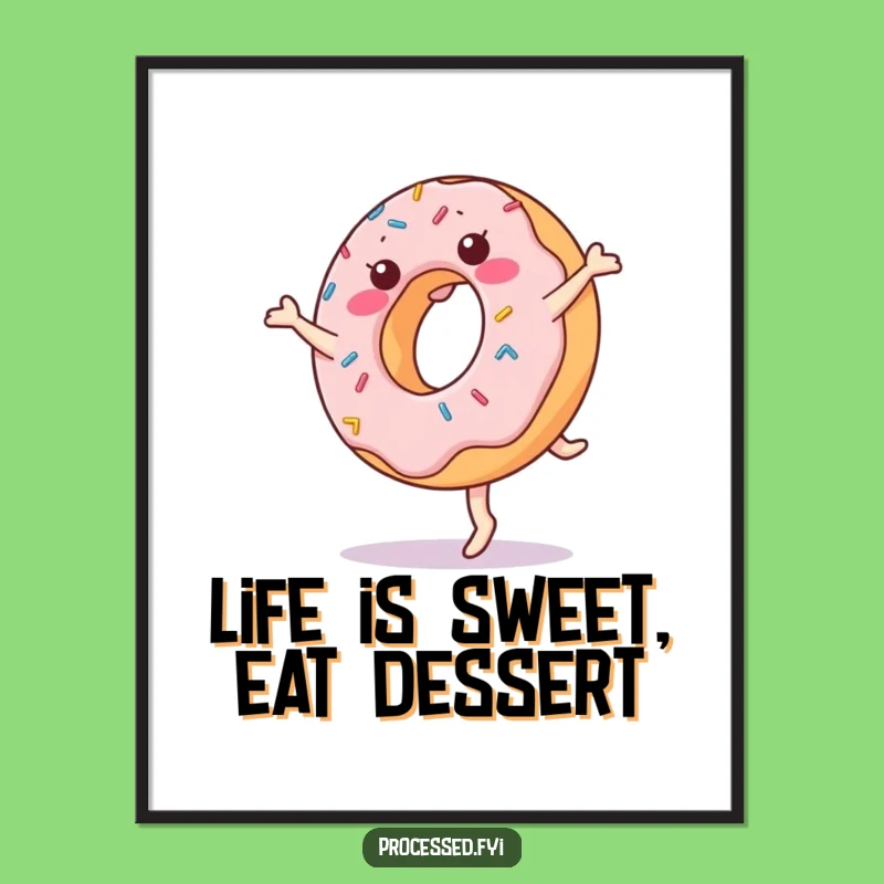 Free Printable Donut Wall Art: Funny Dessert Decor, Hilarious Downloadable Art for Any Room!