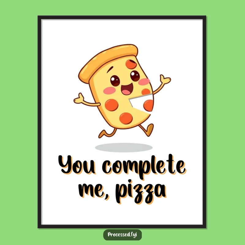Funny Free Printable Pizza Wall Art: Hopping with Flavor!